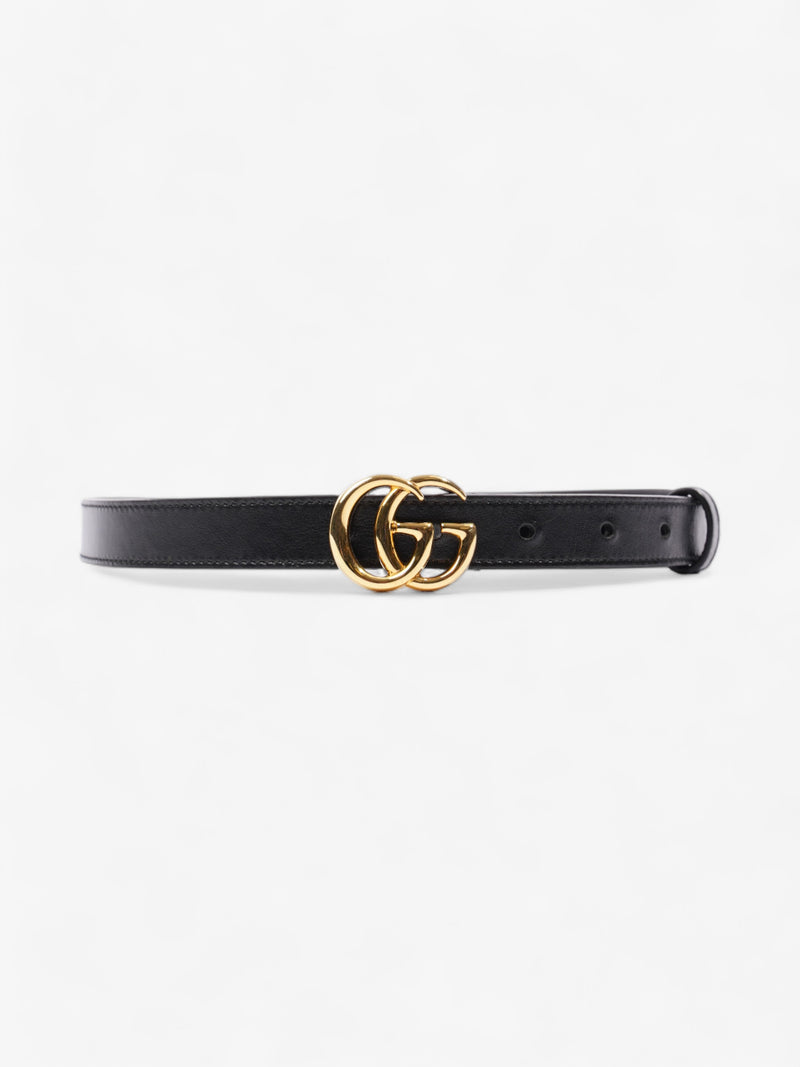  Gucci GG Marmont Thin Belt Black Leather 70cm 28