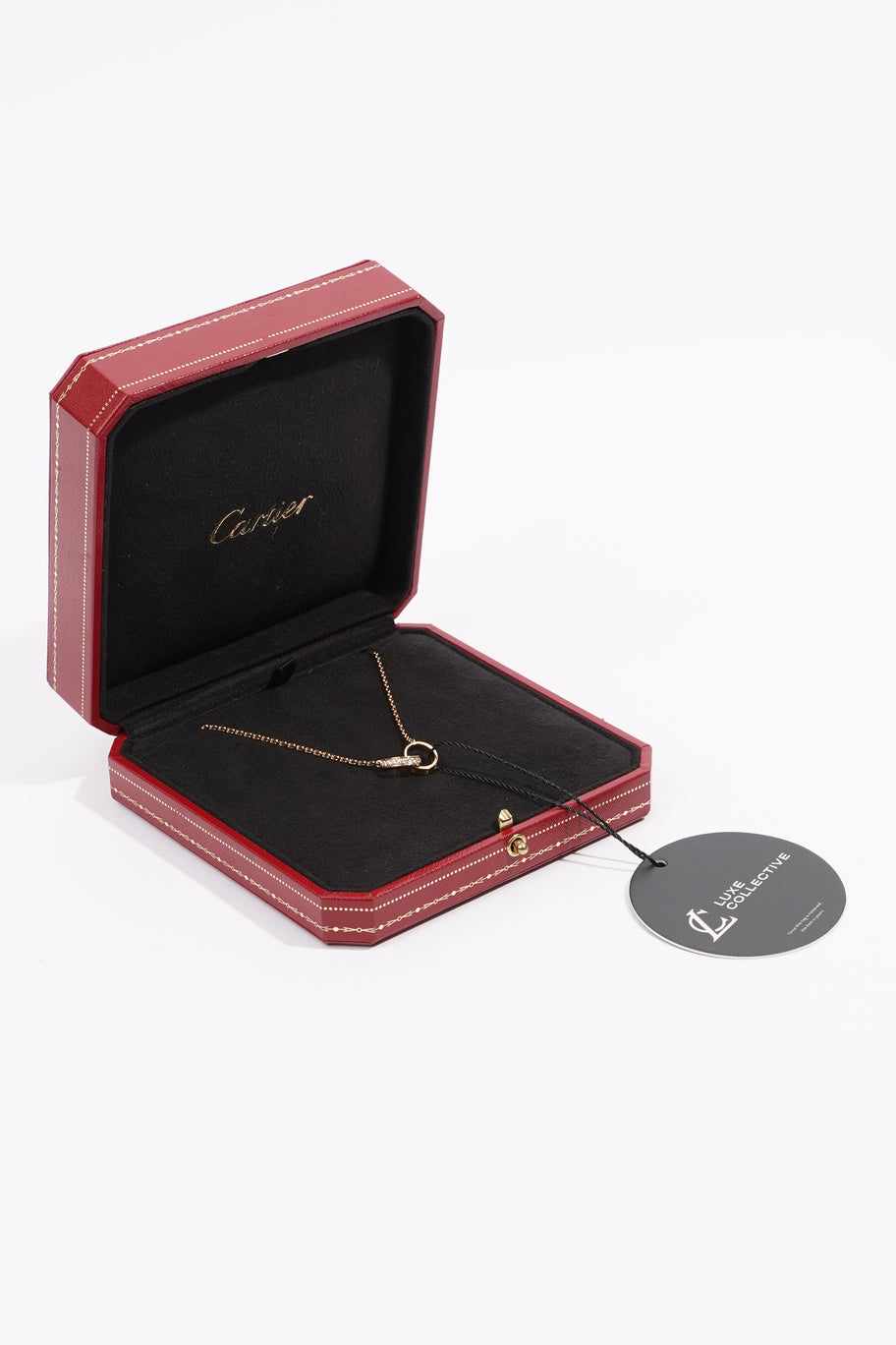 Cartier Love Necklace, Diamonds Rose Gold 750/1000 / 18 Brilliant-Cut Diamonds Yellow Gold Chain length - 42cm Image 10