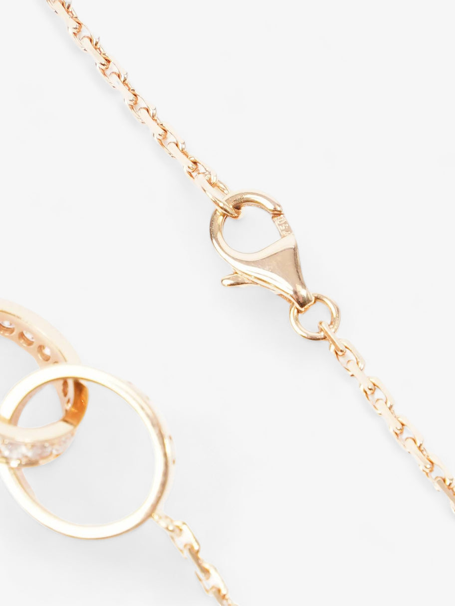 Cartier Love Necklace, Diamonds Rose Gold 750/1000 / 18 Brilliant-Cut Diamonds Yellow Gold Chain length - 42cm Image 8