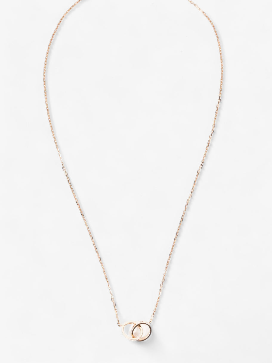 Cartier Love Necklace, Diamonds Rose Gold 750/1000 / 18 Brilliant-Cut Diamonds Yellow Gold Chain length - 42cm Image 9