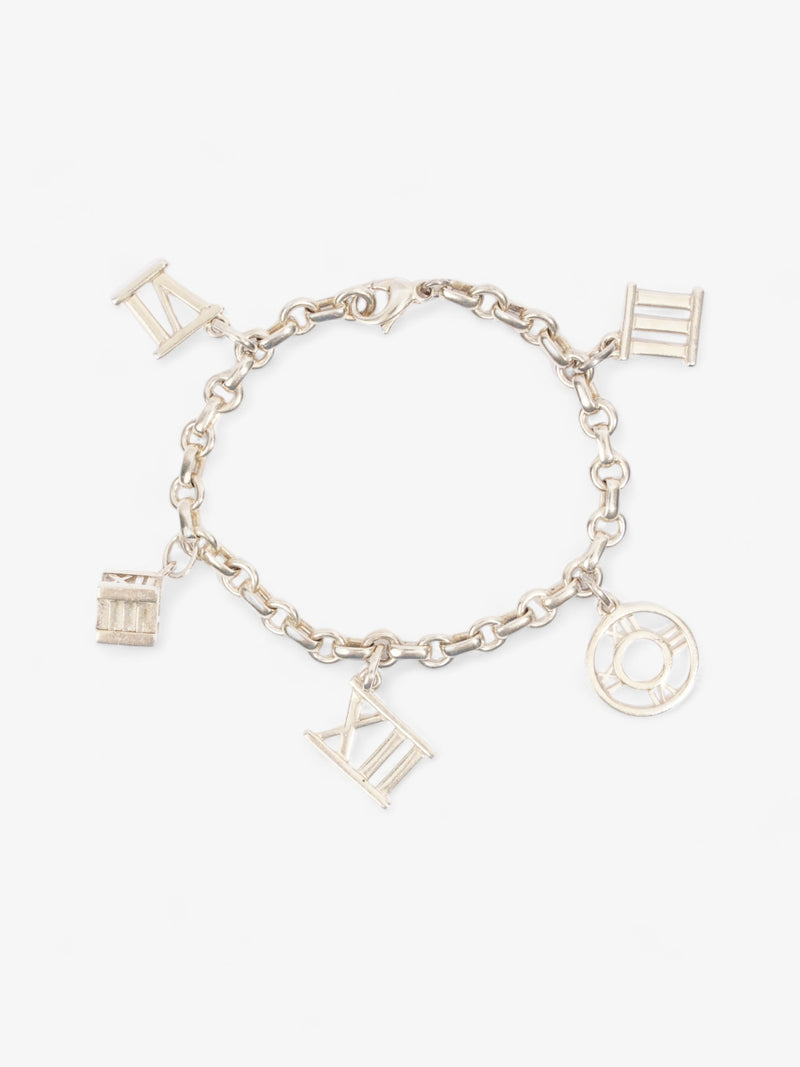  Tiffany and Co Atlas Charm Bracelet Silver Silver Sterling