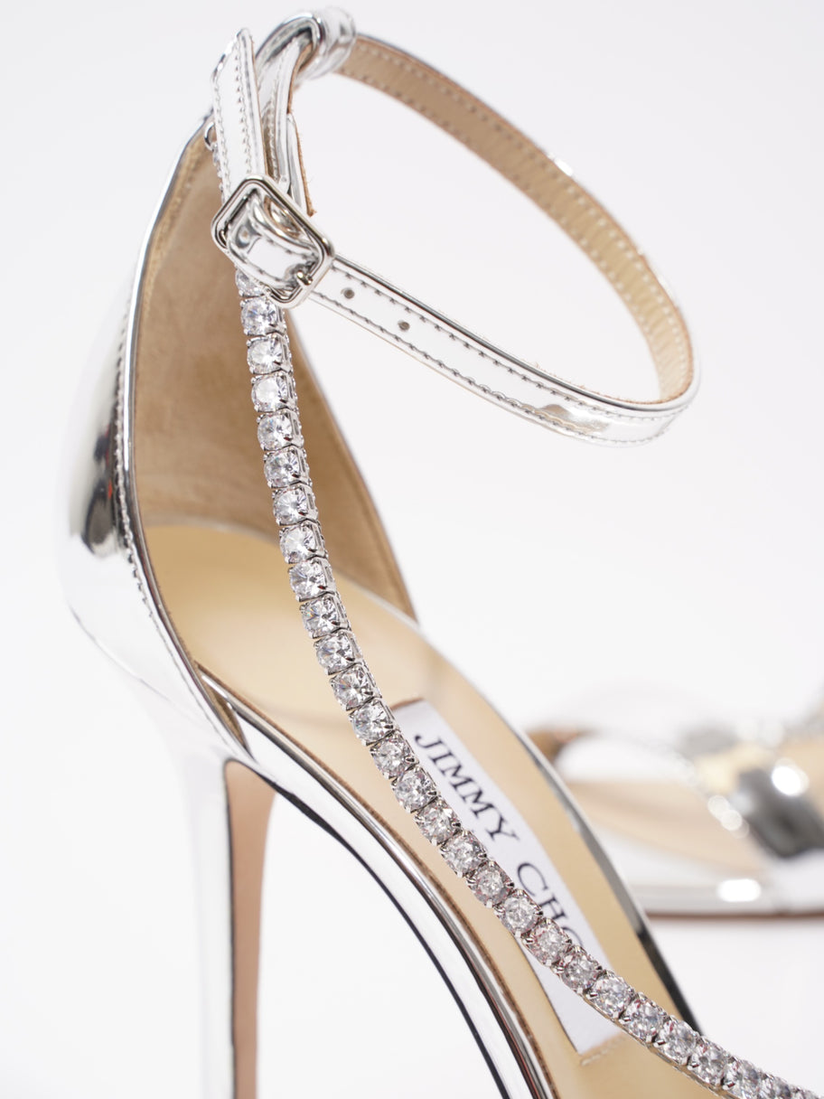 Jimmy Choo Talika 85mm Silver Patent Leather EU 38 UK 5 Image 10