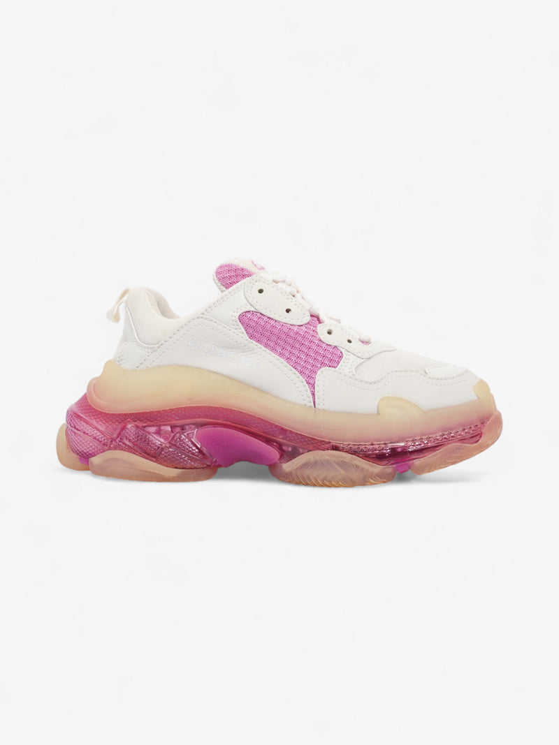  Balenciaga Triple S Clear Sole Pink / White Mesh EU 37 UK 4