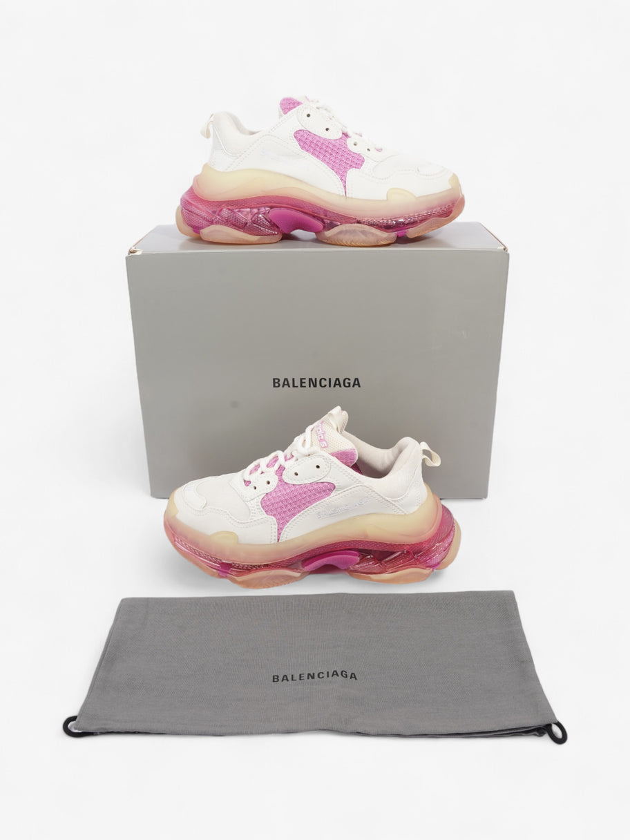 Balenciaga Triple S Clear Sole Pink / White Mesh EU 37 UK 4 Image 10