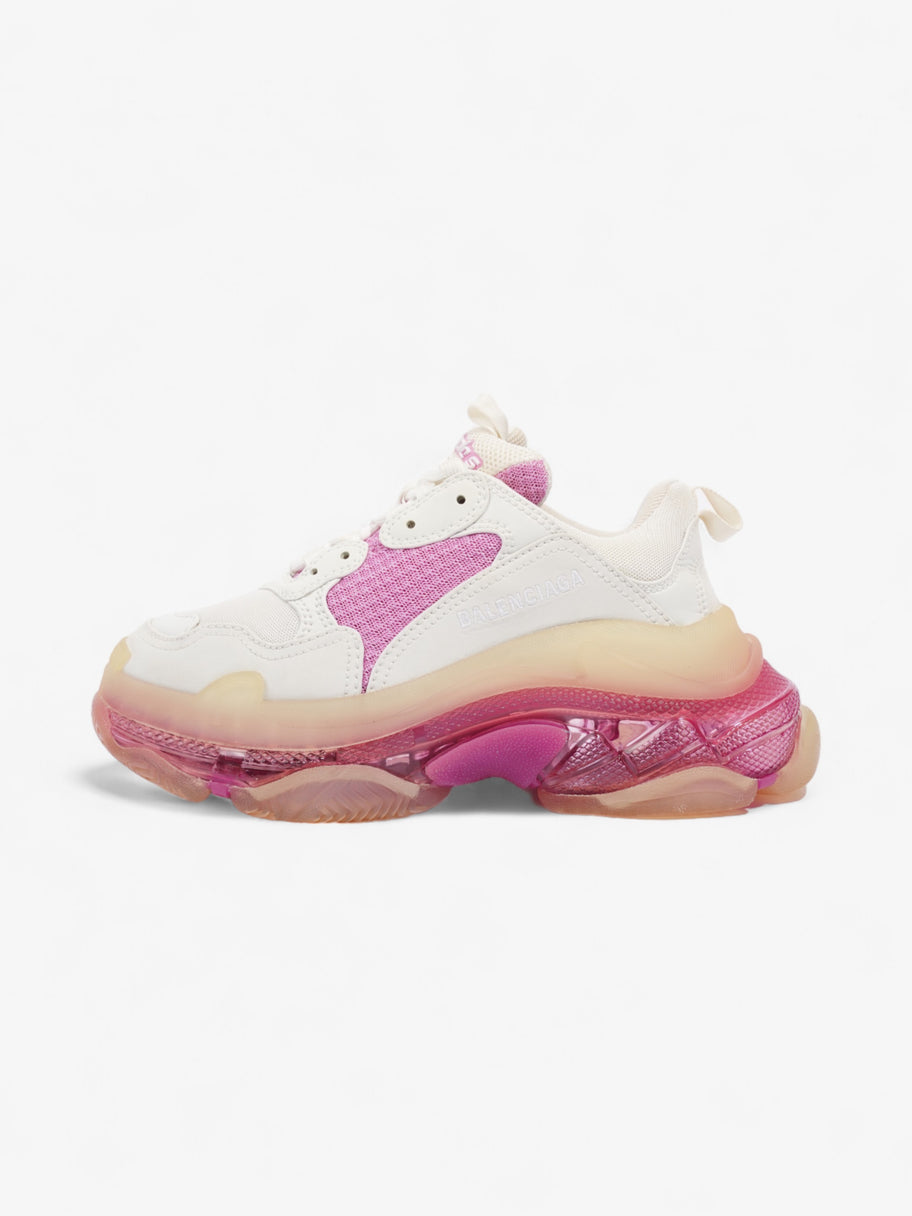 Balenciaga Triple S Clear Sole Pink / White Mesh EU 37 UK 4 Image 5