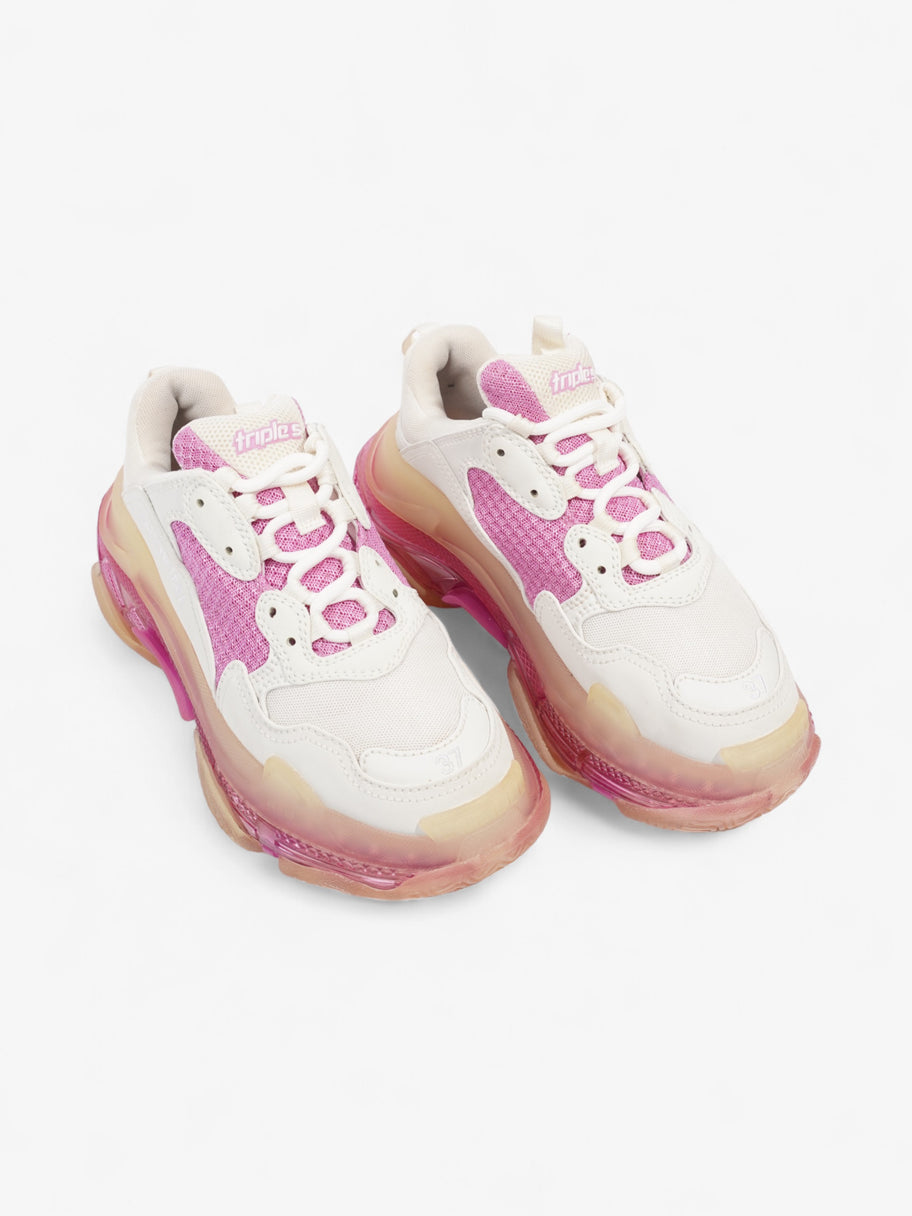 Balenciaga Triple S Clear Sole Pink / White Mesh EU 37 UK 4 Image 8