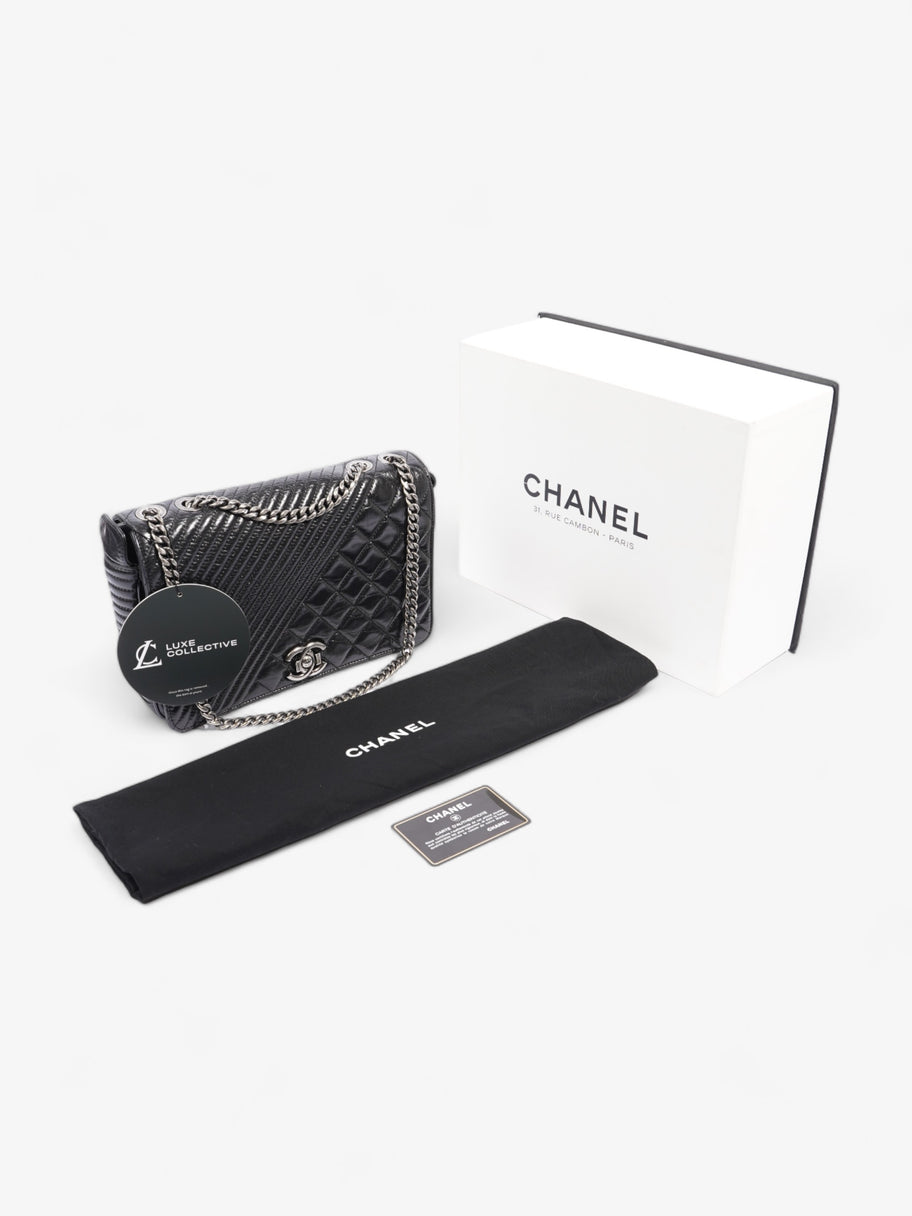 Chanel Coco Boy Flap  Black Lambskin Leather Image 10