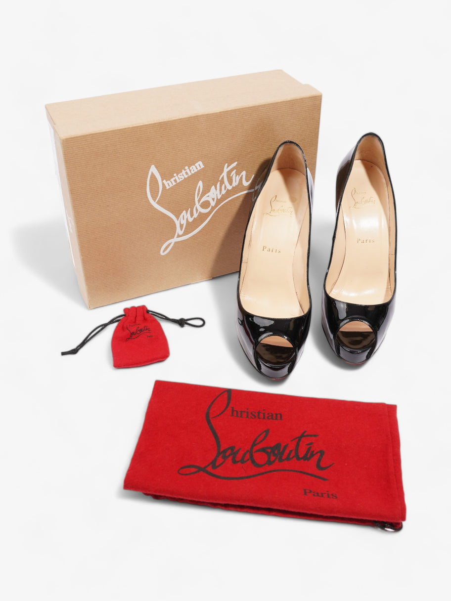 Christian Louboutin Very Prive 120mm Black Patent Leather EU 39 UK 6 Image 10