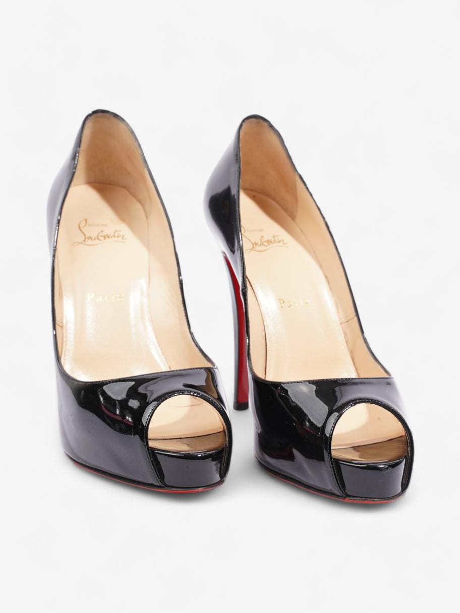 Christian Louboutin Very Prive 120mm Black Patent Leather EU 39 UK 6 Image 2