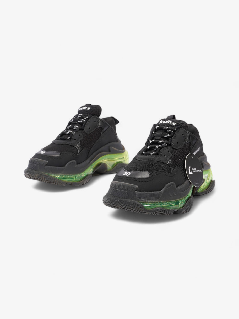 Balenciaga Triple S Clear Sole Black / Green Mesh EU 39 UK 5 Image 10