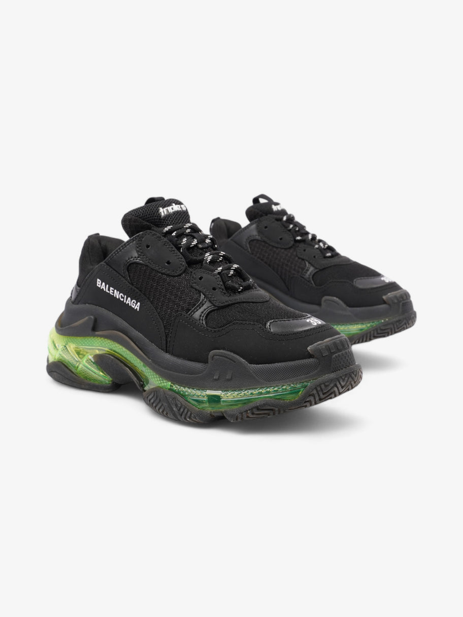 Balenciaga Triple S Clear Sole Black / Green Mesh EU 39 UK 5 Image 2