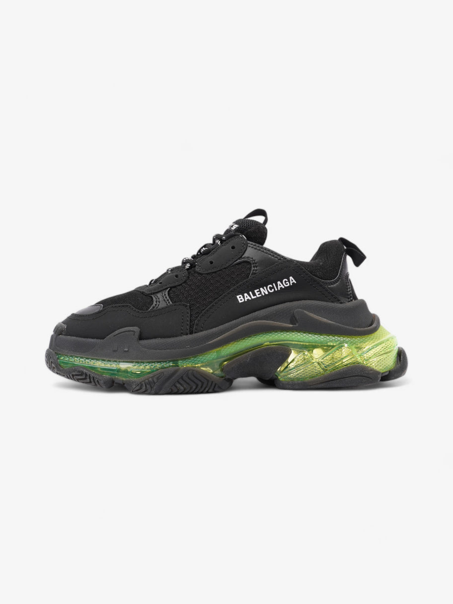 Balenciaga Triple S Clear Sole Black / Green Mesh EU 39 UK 5 Image 5