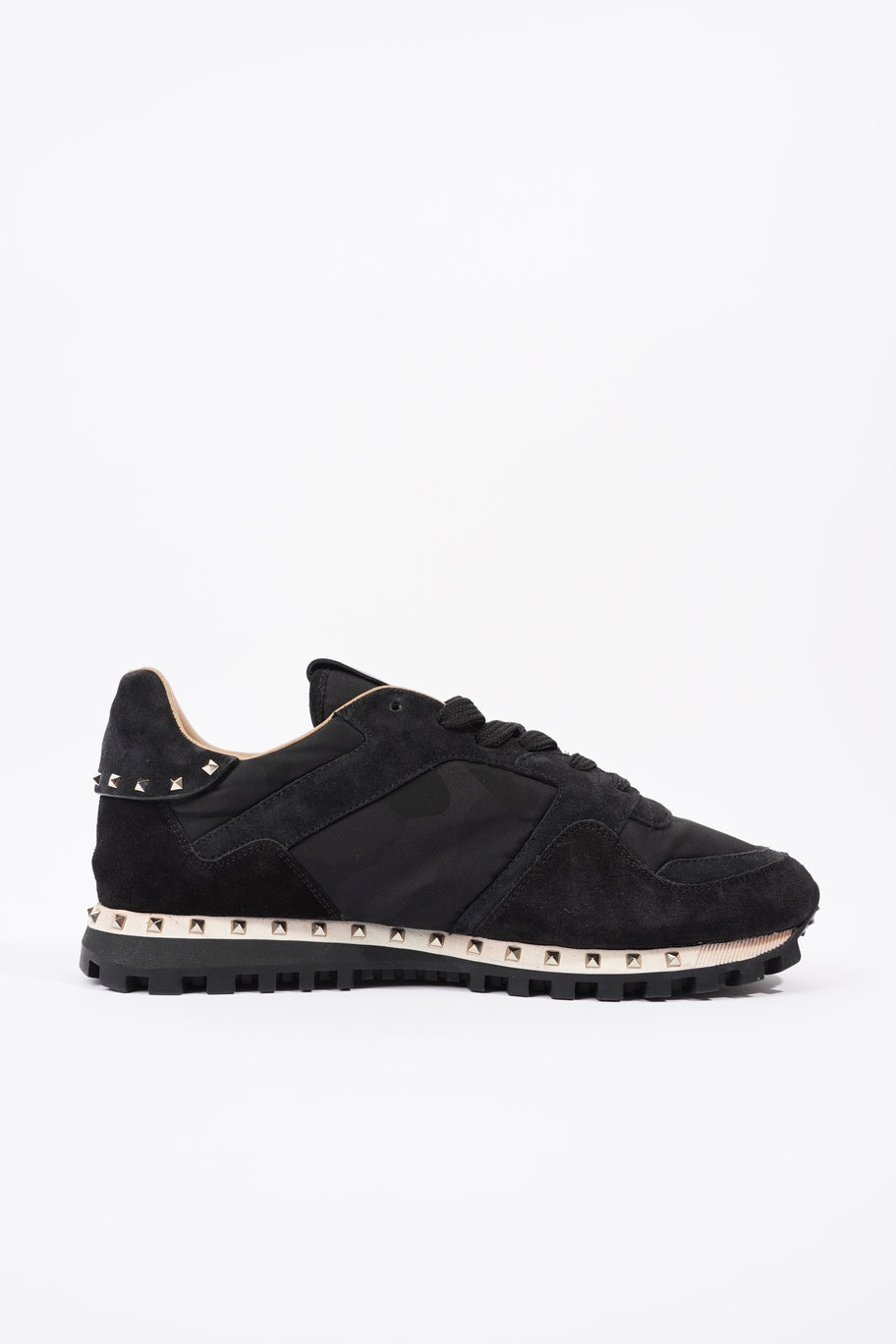 Valentino Rockstud Sneakers Black Suede EU 43 UK 9 Image 4