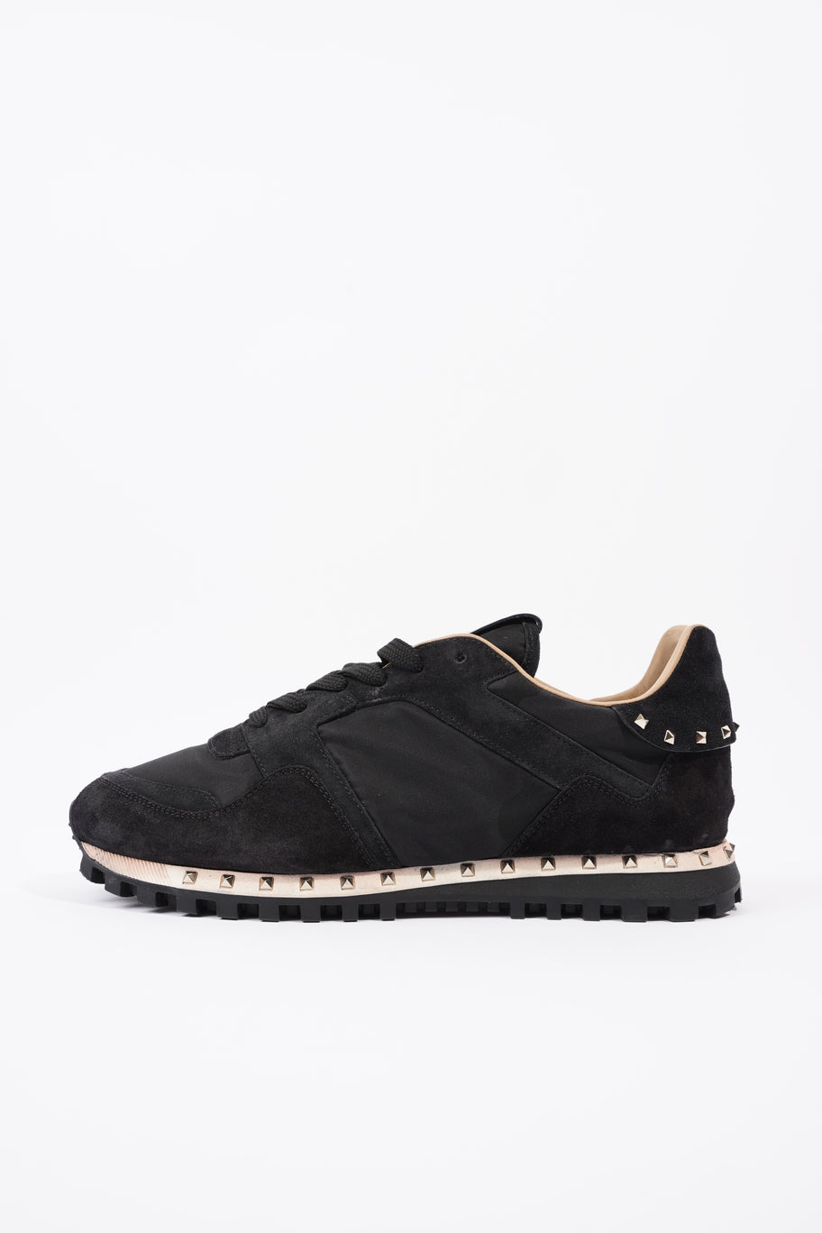 Valentino Rockstud Sneakers Black Suede EU 43 UK 9 Image 5