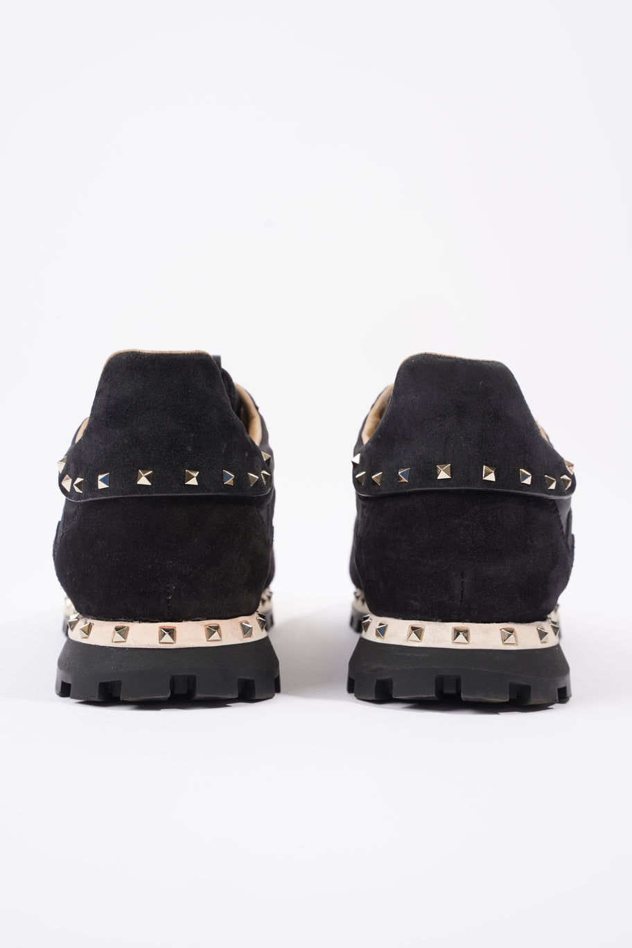 Valentino Rockstud Sneakers Black Suede EU 43 UK 9 Image 6