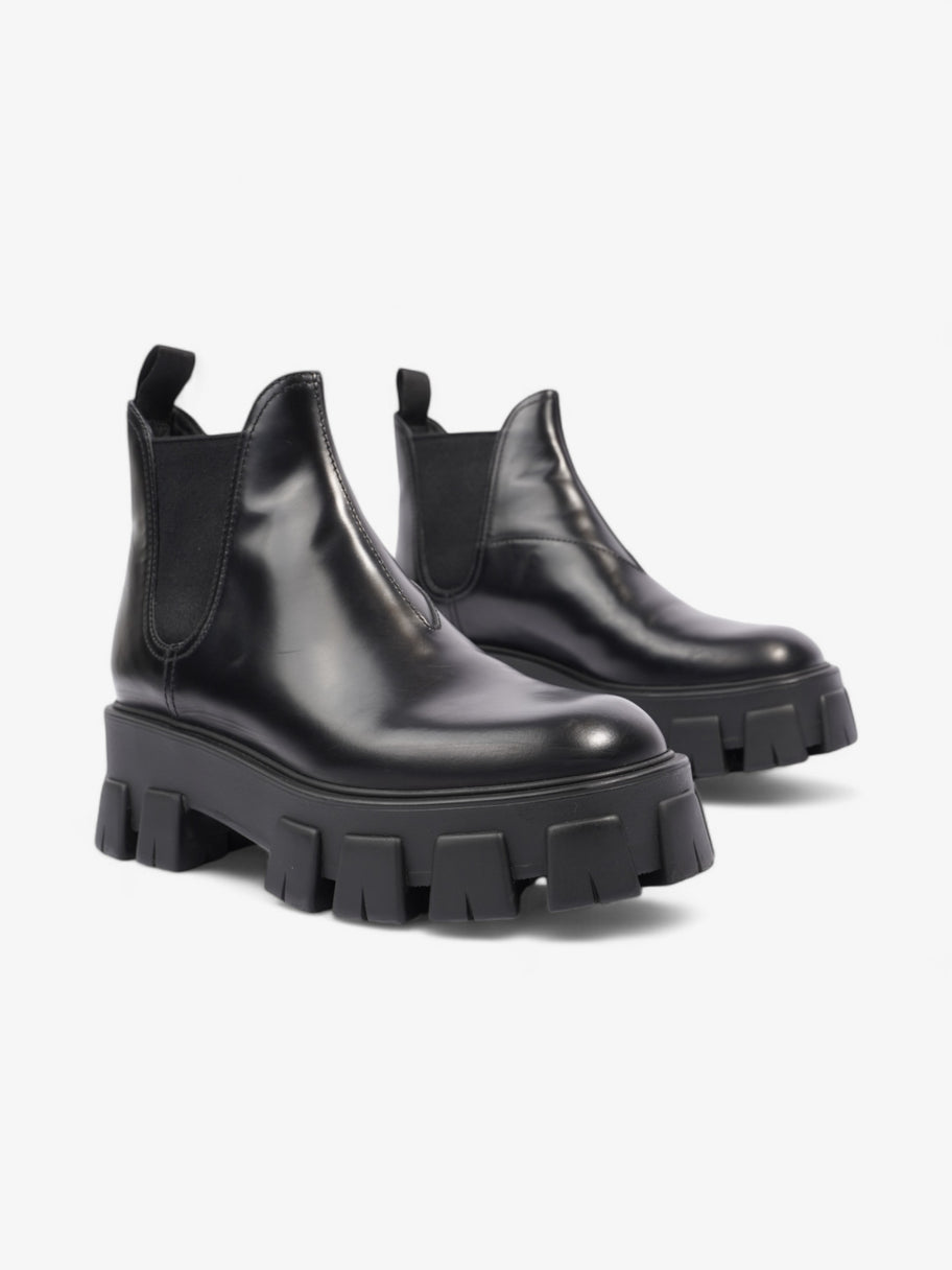 Prada Monolith Platform Chelsea Boot Black Leather EU 38.5 UK 5.5 Image 2