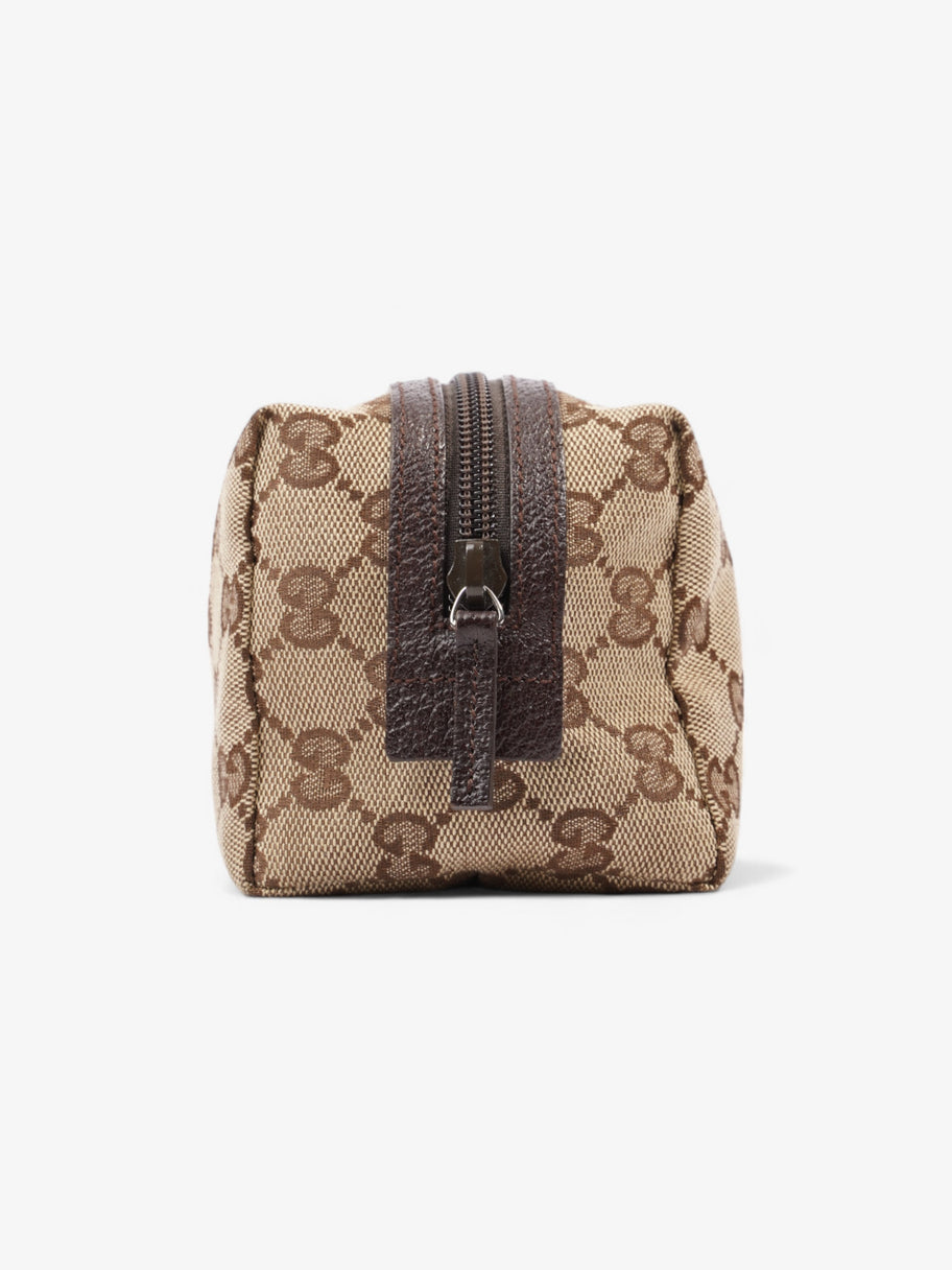 Gucci Cosmetic Pouch Beige And Ebony GG Supreme Canvas Image 4