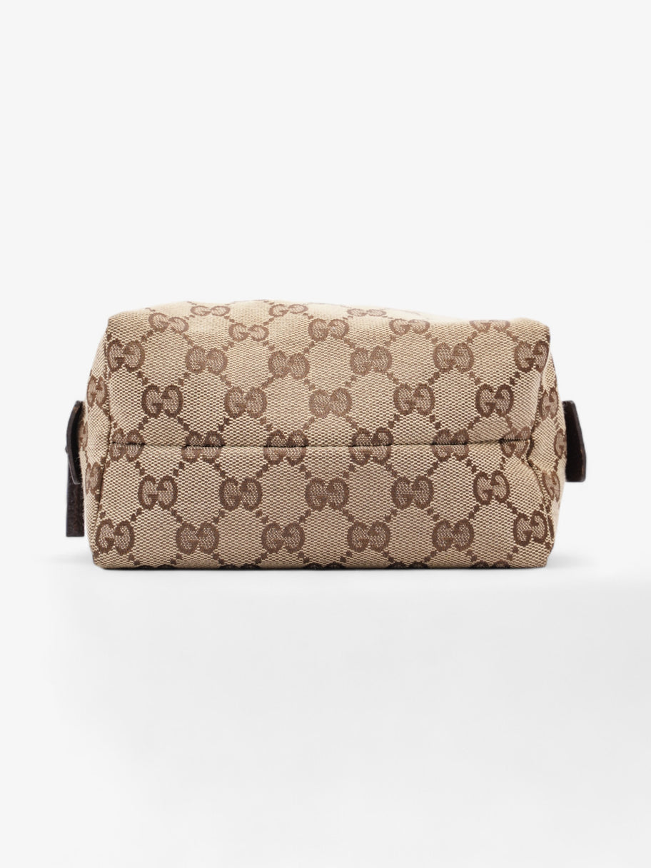 Gucci Cosmetic Pouch Beige And Ebony GG Supreme Canvas Image 5