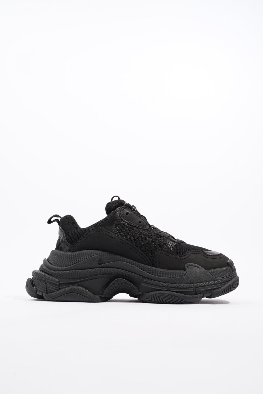 Balenciaga Triple S Sneaker Black Knit EU 37 UK 4 Image 4