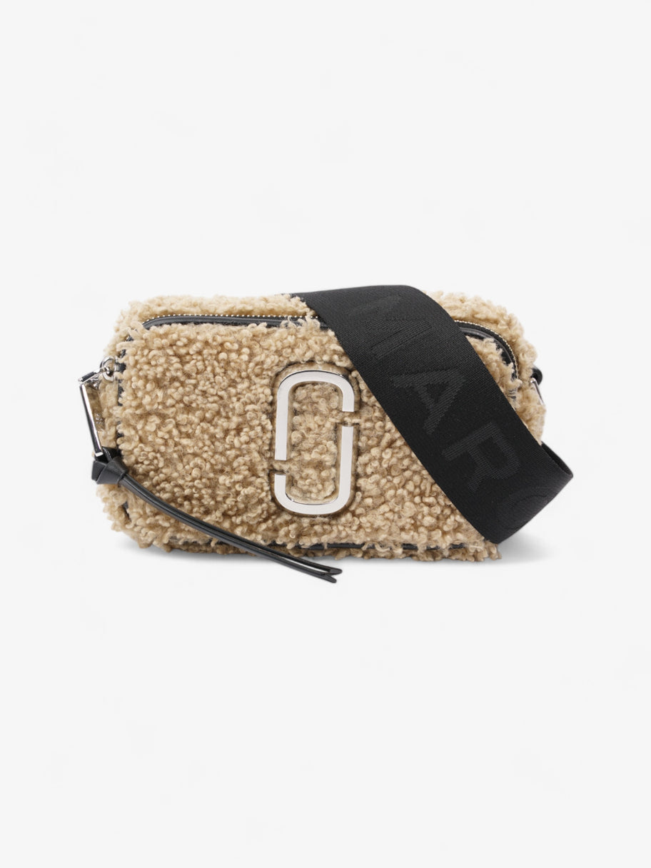 Marc Jacobs The Snapshot Teddy Bag Beige / Black Shearling Image 1