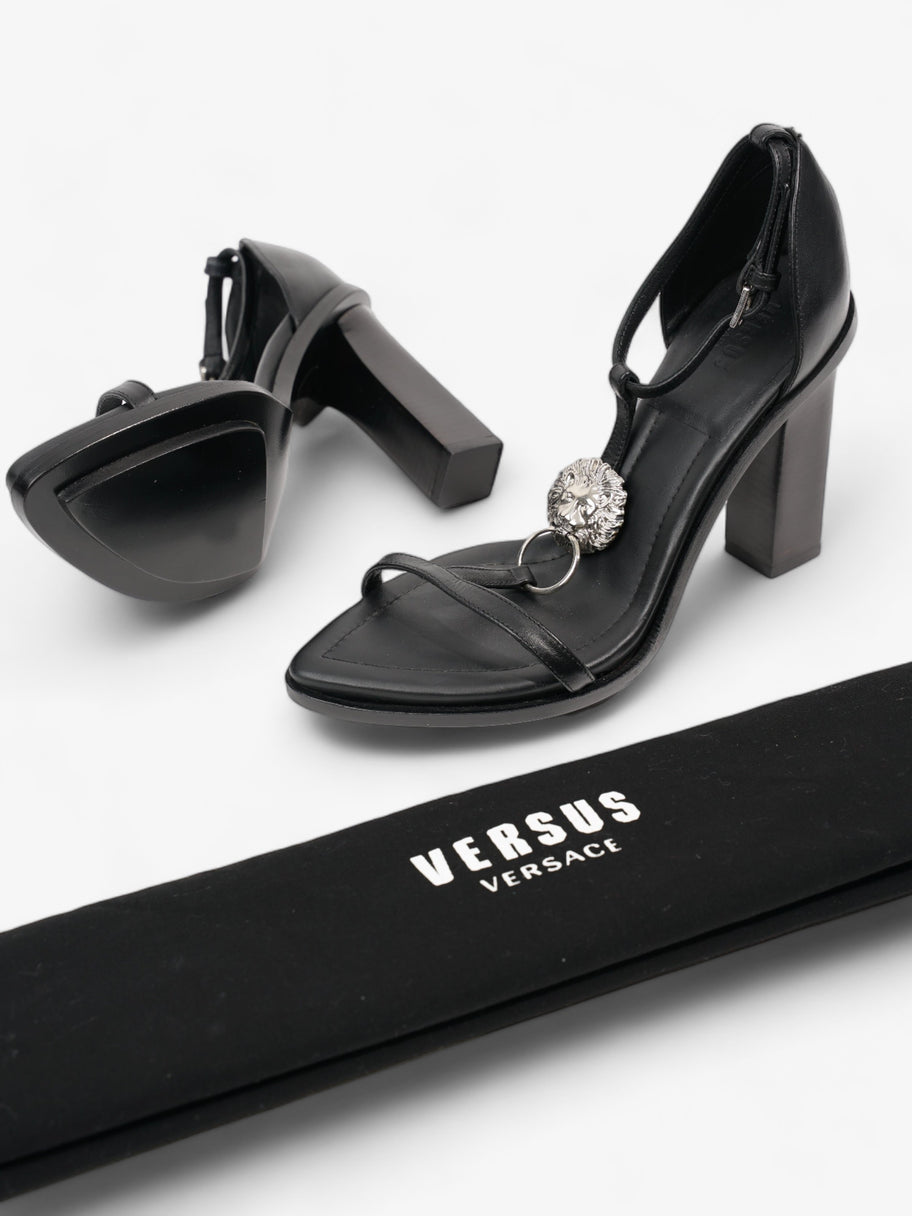 Versace Womens Medusa Strap Heel Black EU 36 / UK 3 Image 8