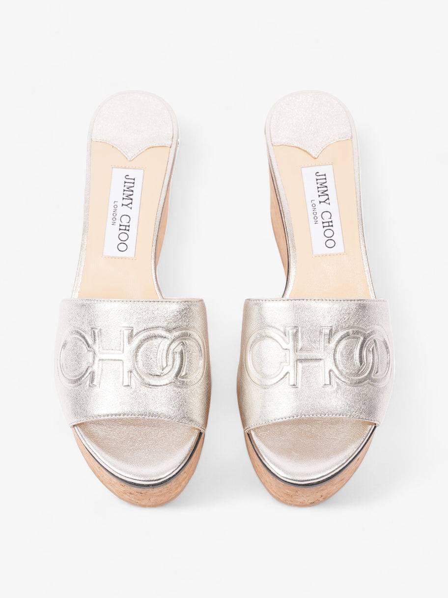 Jimmy Choo Deedee 80mm Silver Nappa Leather EU 37.5 UK 4.5 Image 8