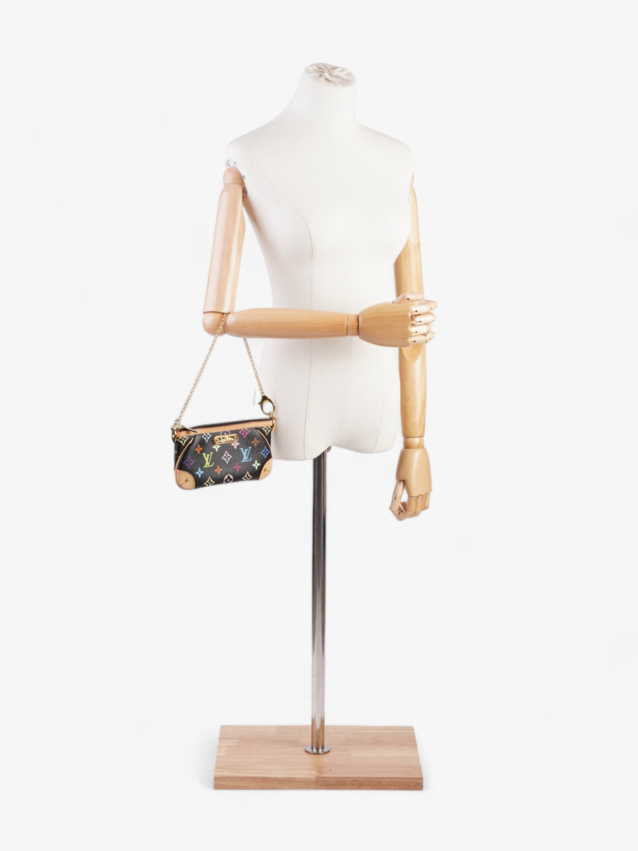 Louis Vuitton X Takashi Murakami Pochette Milla MM Multicoloured Monogram Coated Canvas Image 2