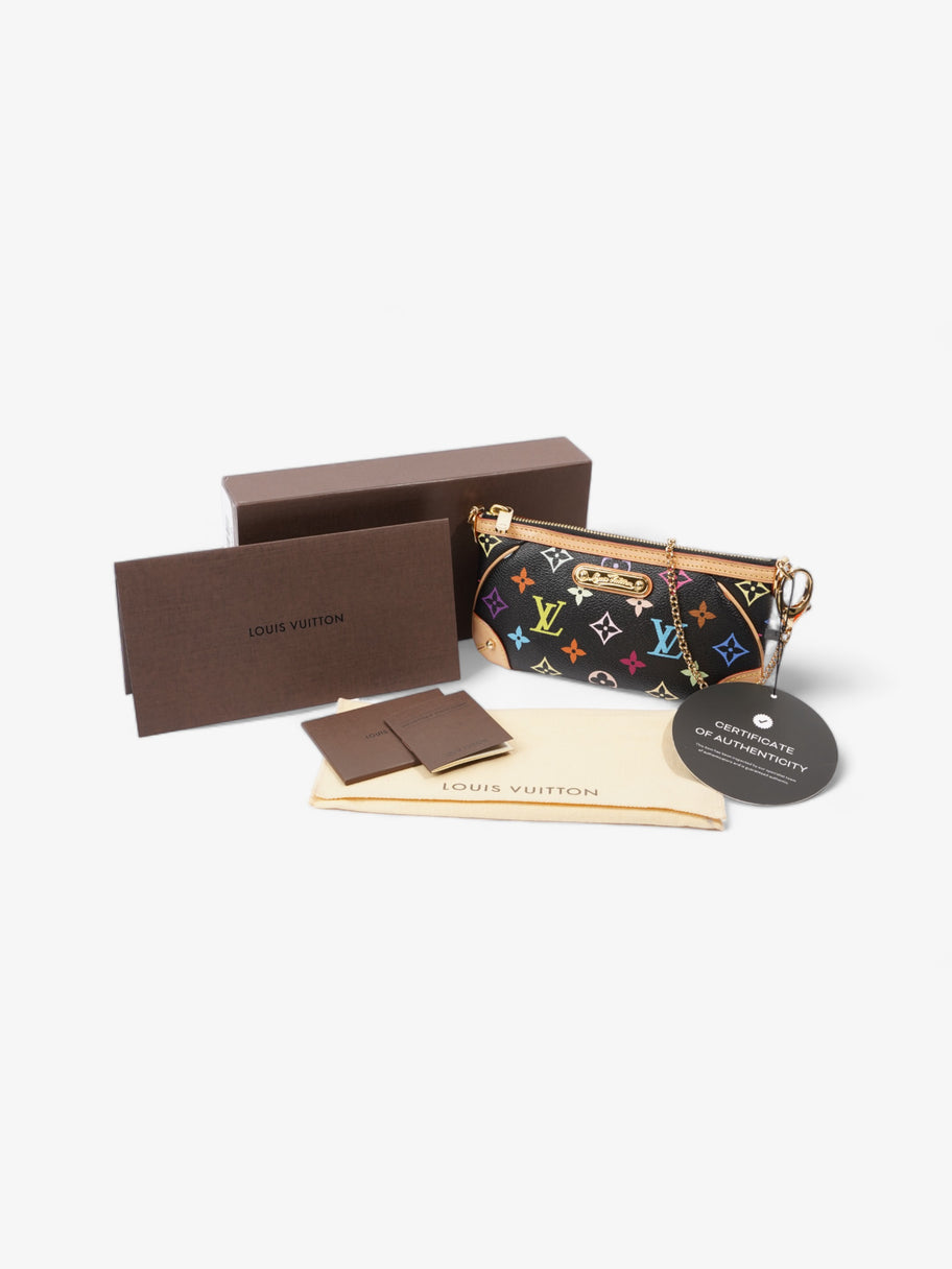 Louis Vuitton X Takashi Murakami Pochette Milla MM Multicoloured Monogram Coated Canvas Image 12