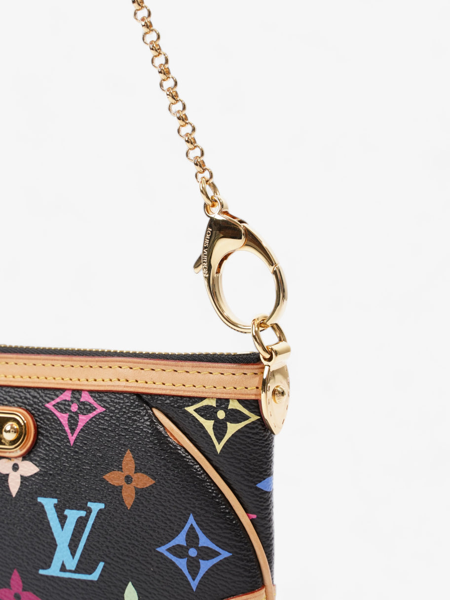 Louis Vuitton X Takashi Murakami Pochette Milla MM Multicoloured Monogram Coated Canvas Image 8