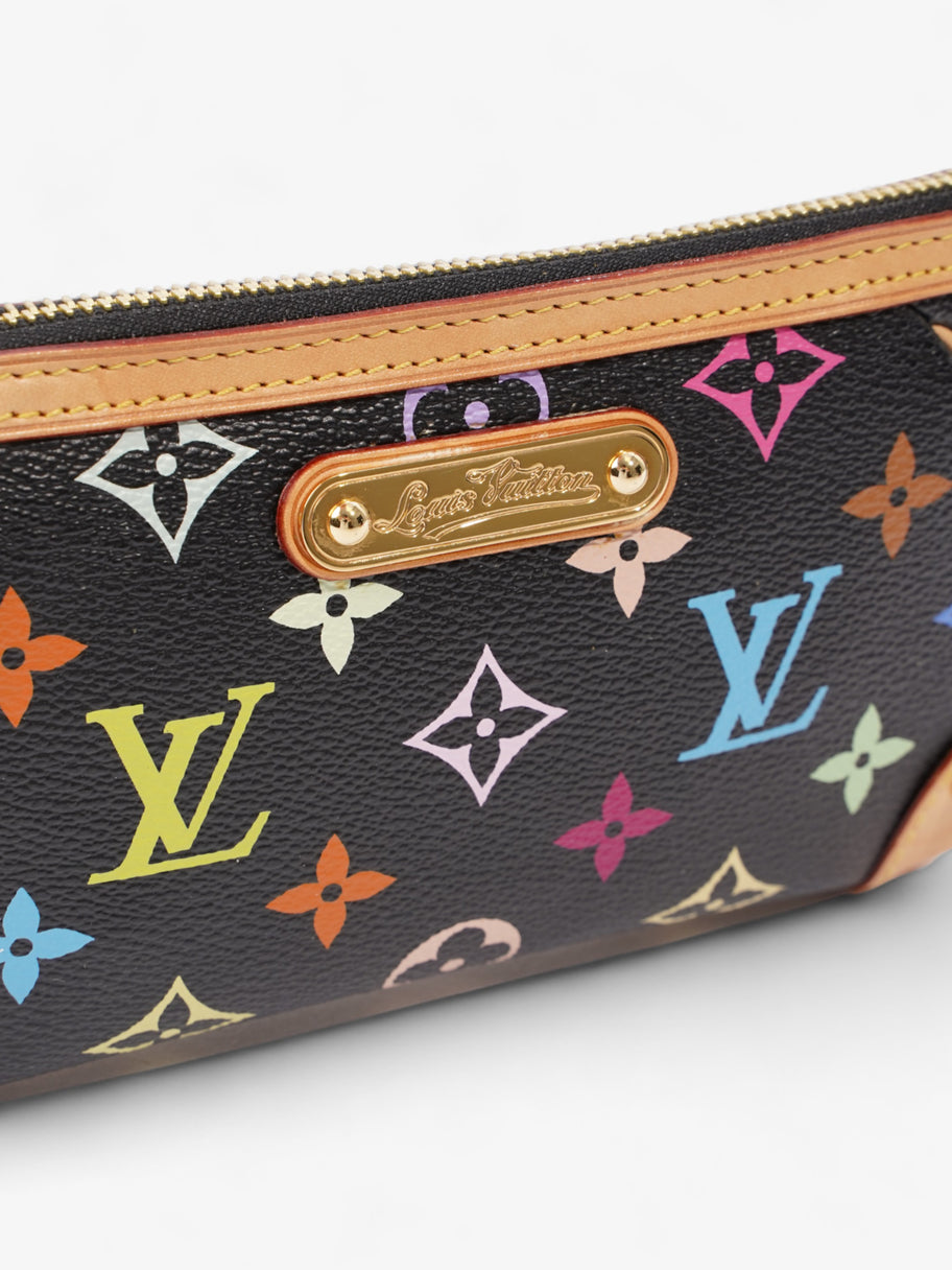 Louis Vuitton X Takashi Murakami Pochette Milla MM Multicoloured Monogram Coated Canvas Image 9