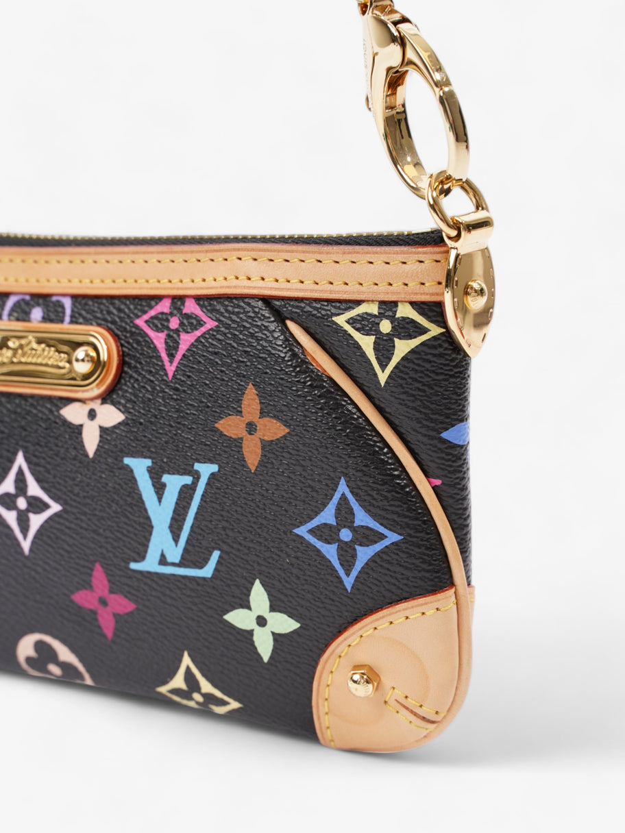 Louis Vuitton X Takashi Murakami Pochette Milla MM Multicoloured Monogram Coated Canvas Image 10