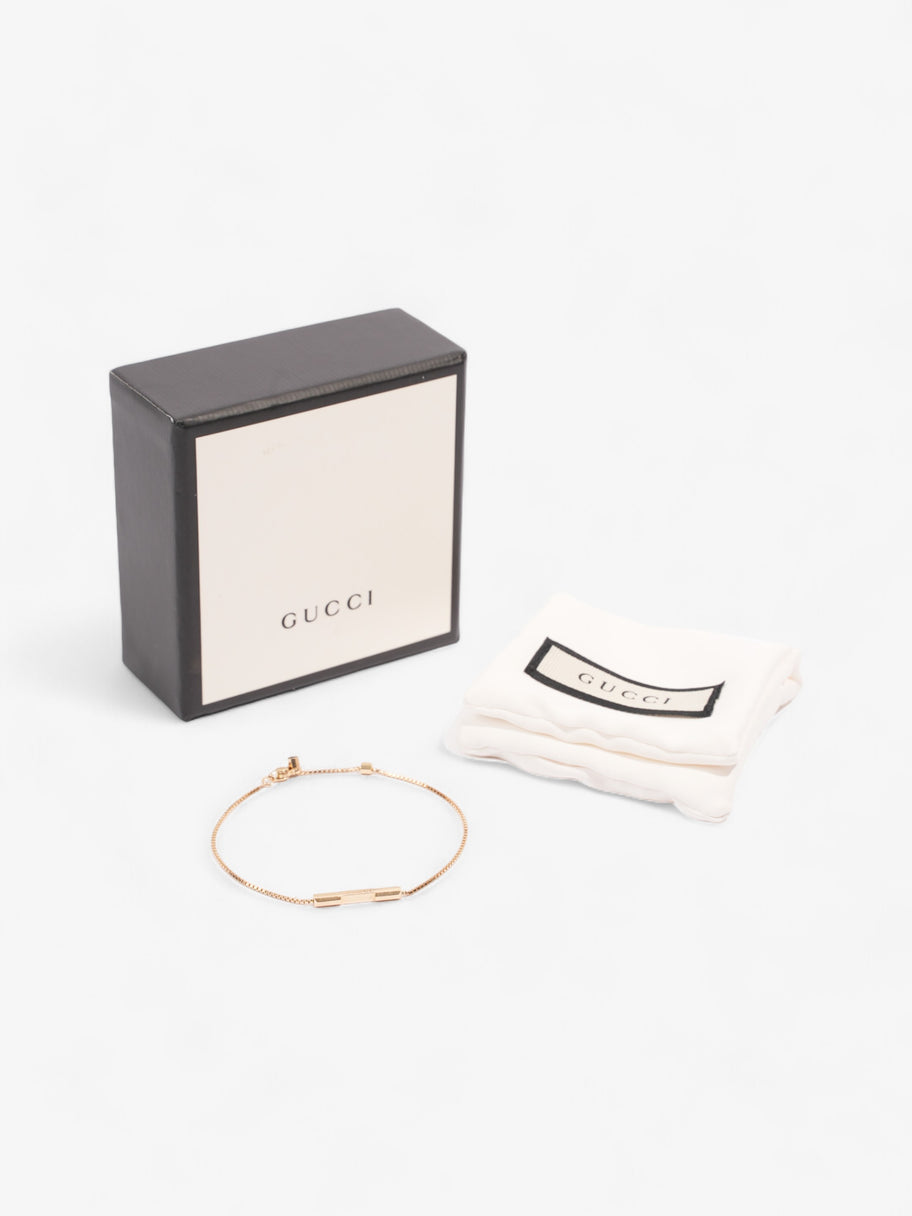 Gucci Link To Love Bracelet with Gucci Bar Gold 18kt Gold Image 5