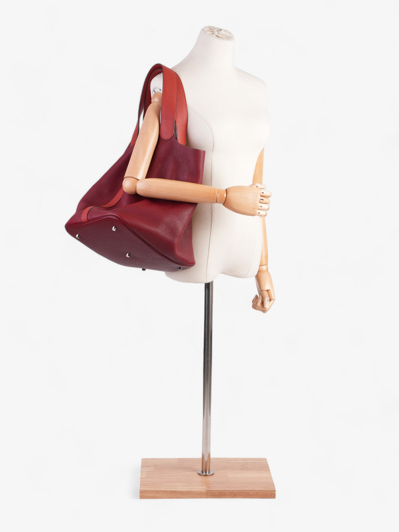  Hermes Picotin TGM Red / Maroon Leather