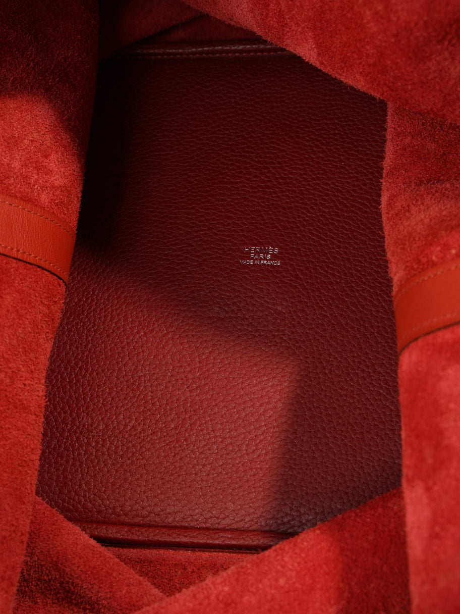 Hermes Picotin TGM Red / Maroon Leather Image 7