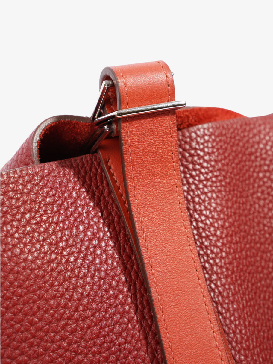 Hermes Picotin TGM Red / Maroon Leather Image 8