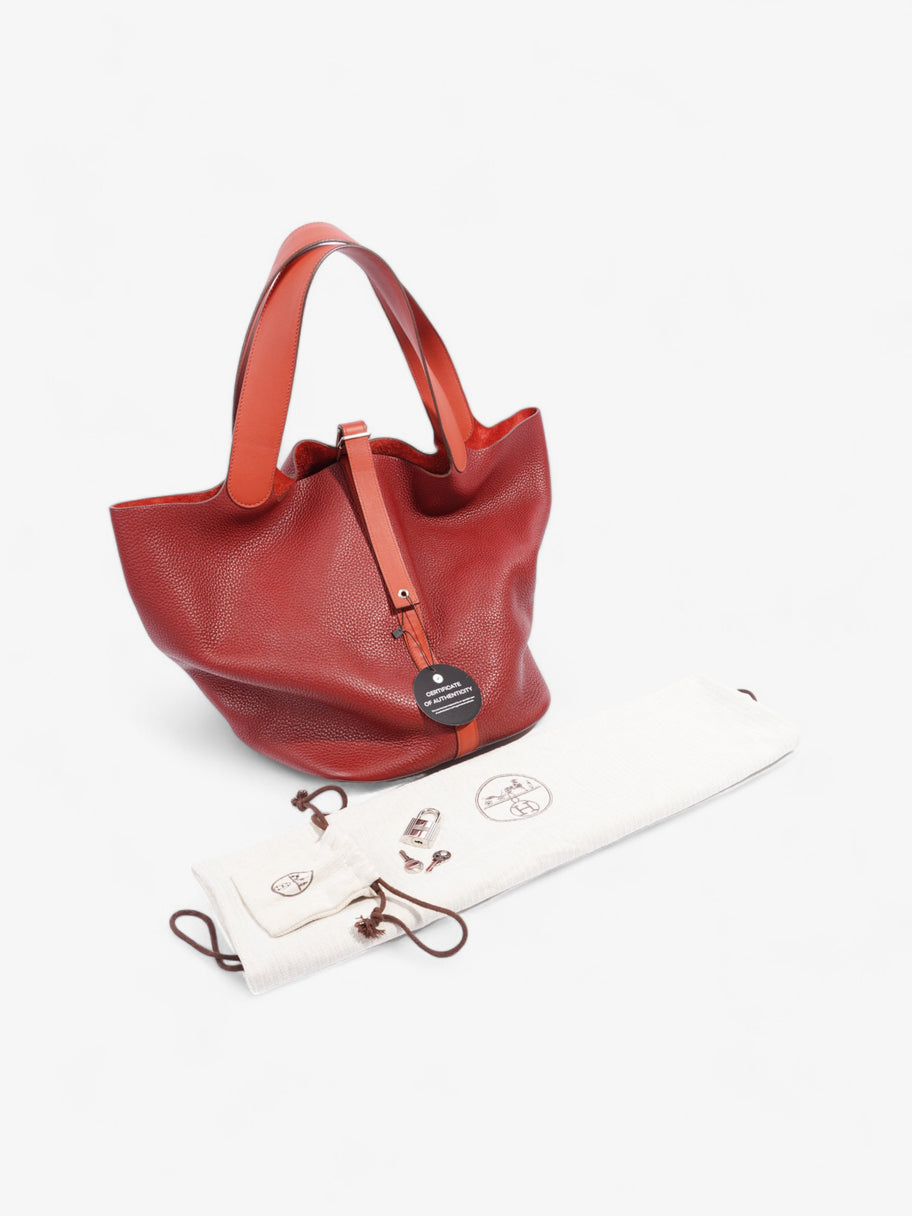 Hermes Picotin TGM Red / Maroon Leather Image 10