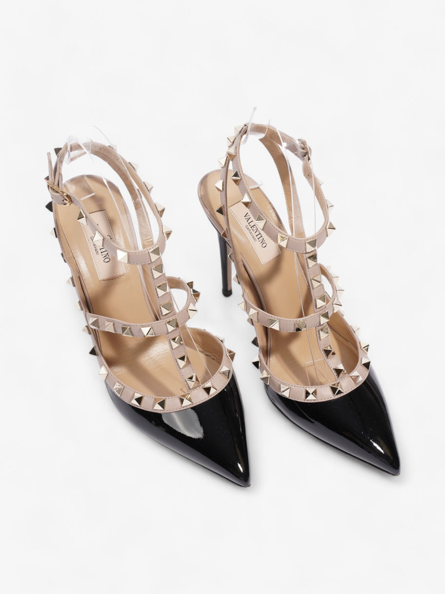 Valentino Rockstud Heels 105mm Black / Dusty Pink Patent Leather EU 38 UK 5 Image 8