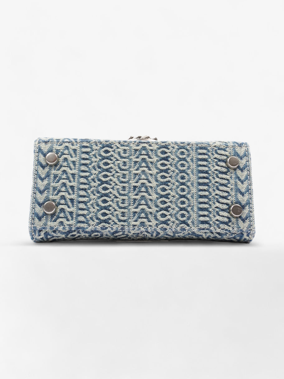 The Mini Top Handle Bag Sun Faded Denim Denim Image 6