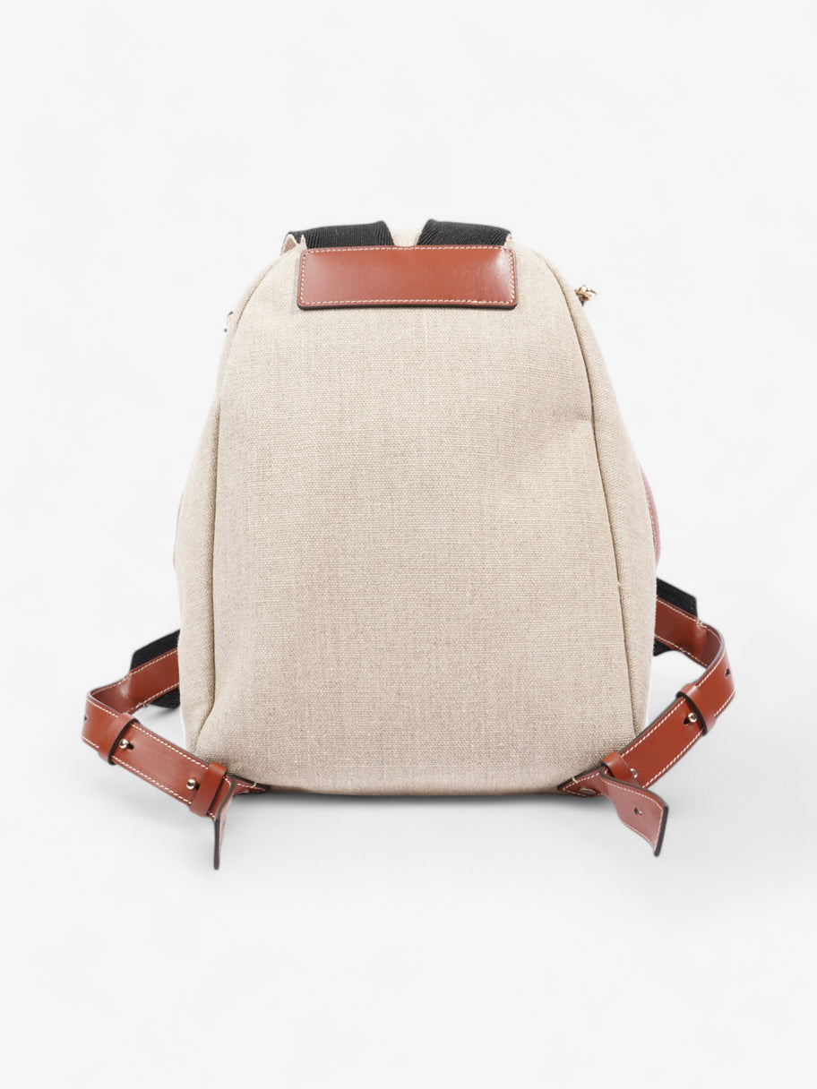 Chloe Woody Backpack Sepia Brown Cotton Image 4