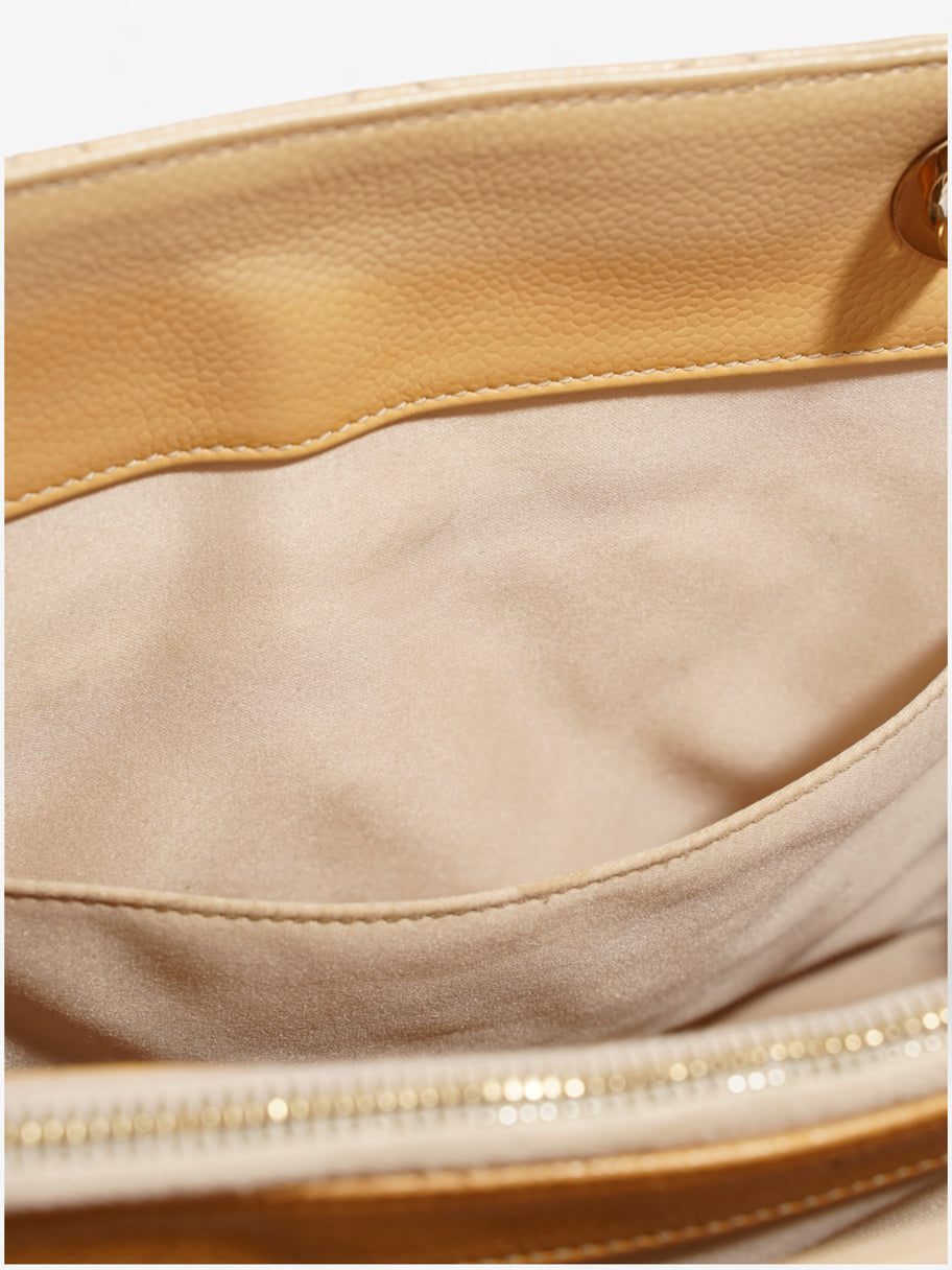 Chanel Grand Shopping Tote Neutral Caviar Leather Image 13