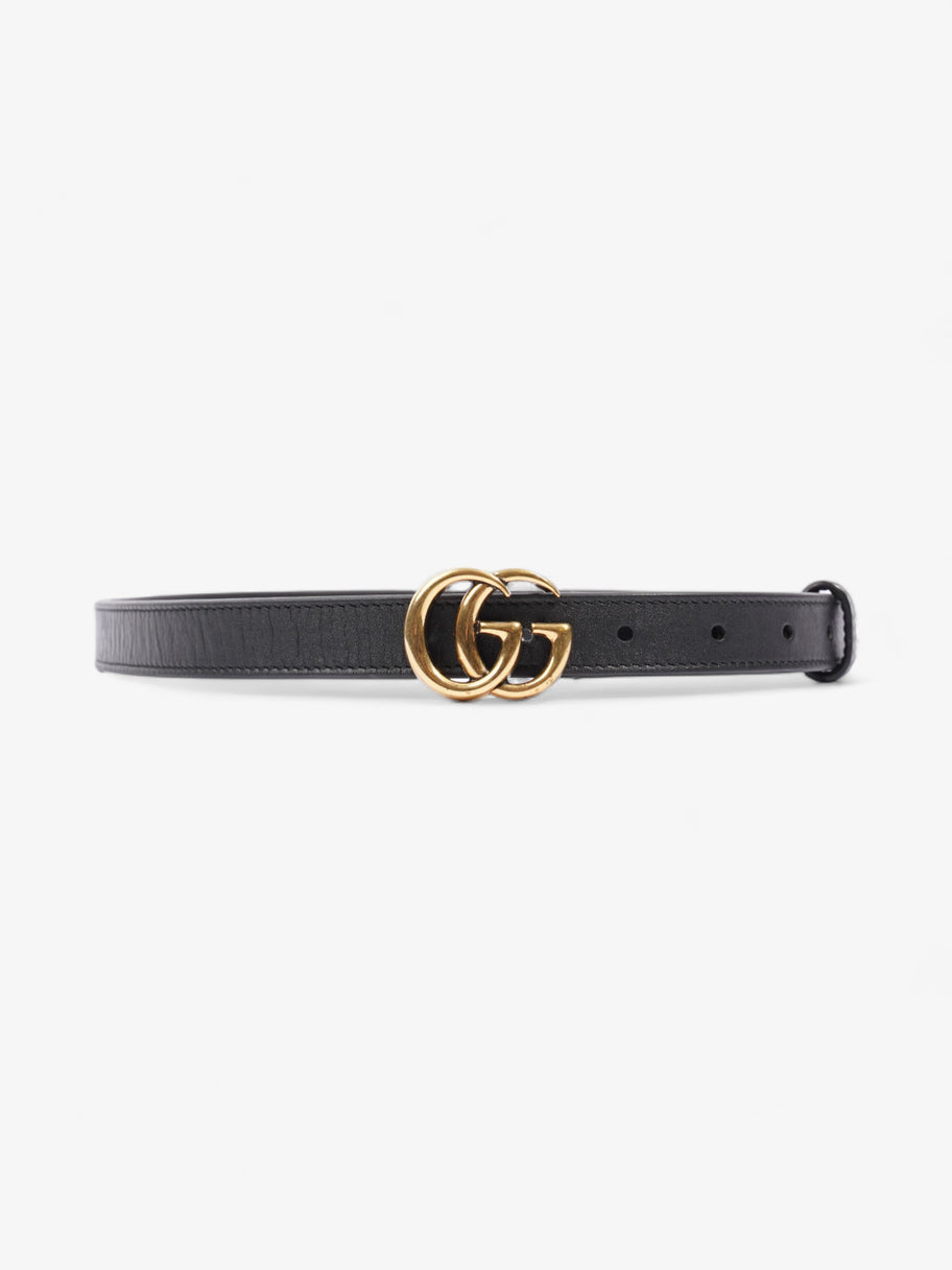 Gucci GG Marmont Thin Belt Black Leather 85cm 34