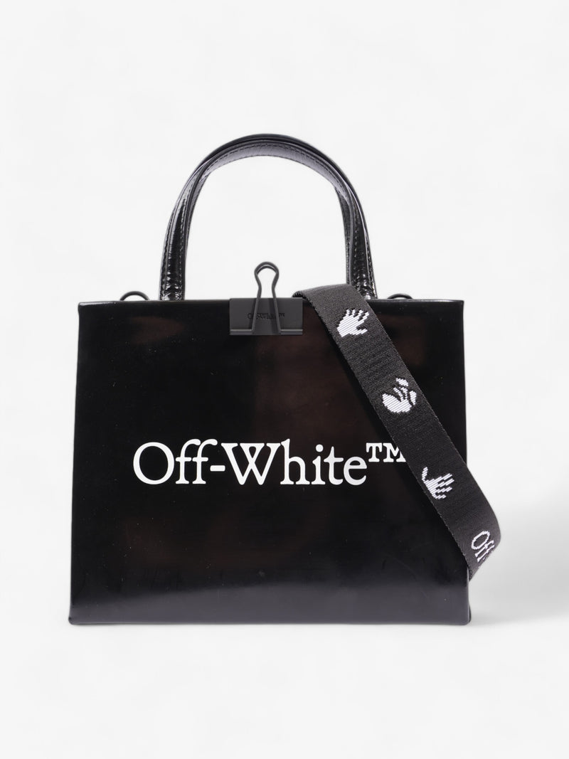  Off White Box Bag Black Patent Leather Mini