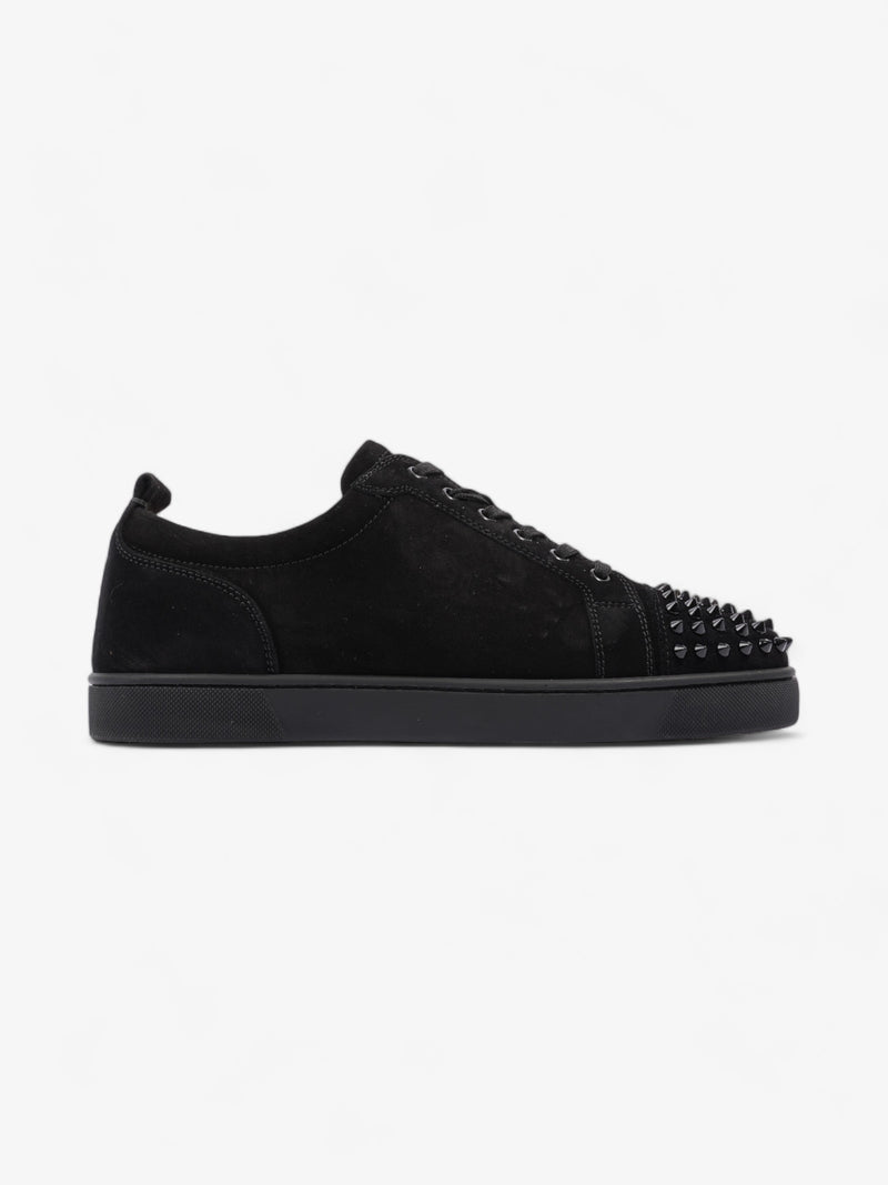  Christian Louboutin Louis Junior Spikes Flat Black Suede EU 43.5 UK 9.5