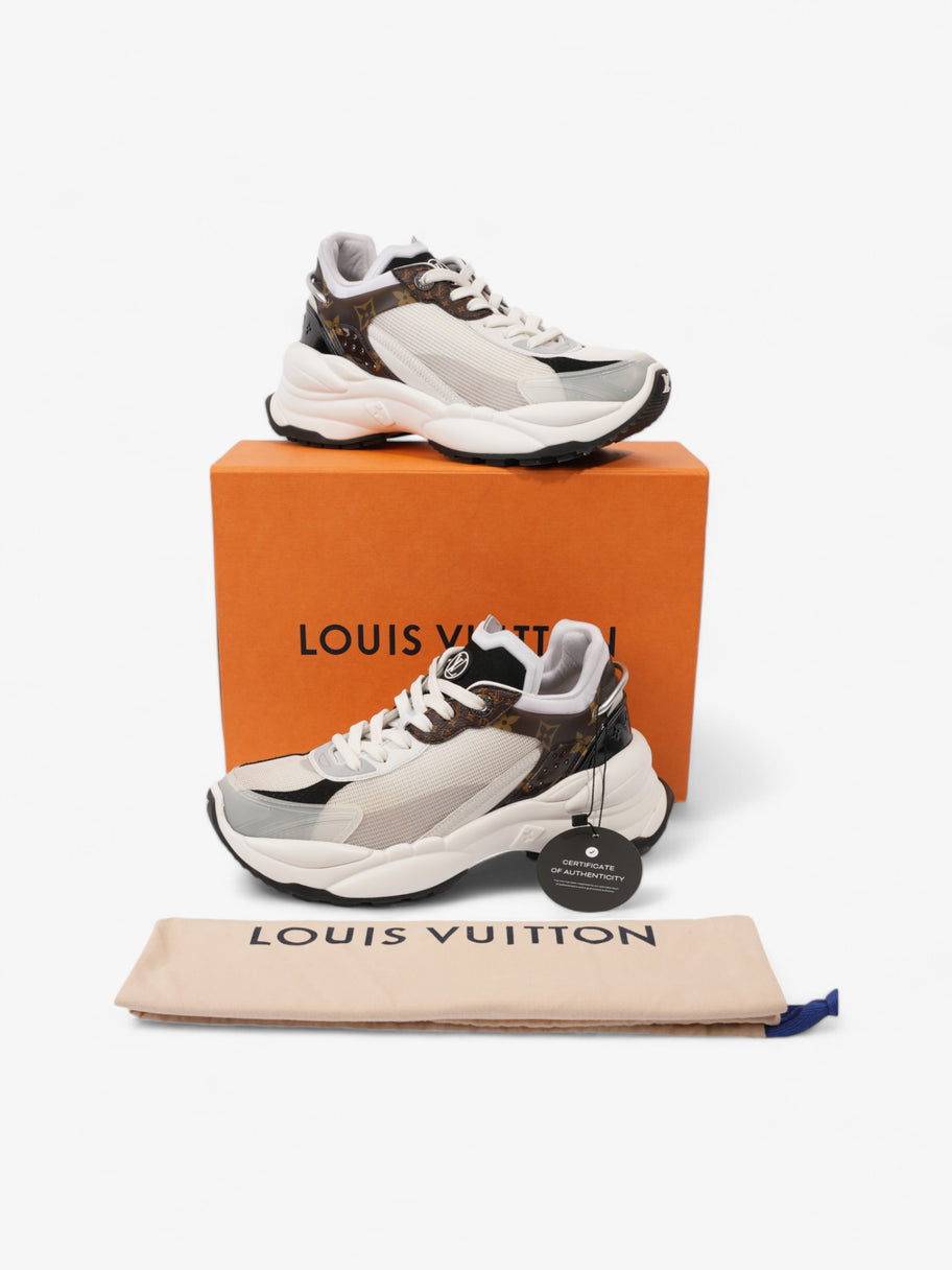 Louis Vuitton Run 55 Sneakers White  / Monogram / Black Mesh EU 38 UK 5 Image 10