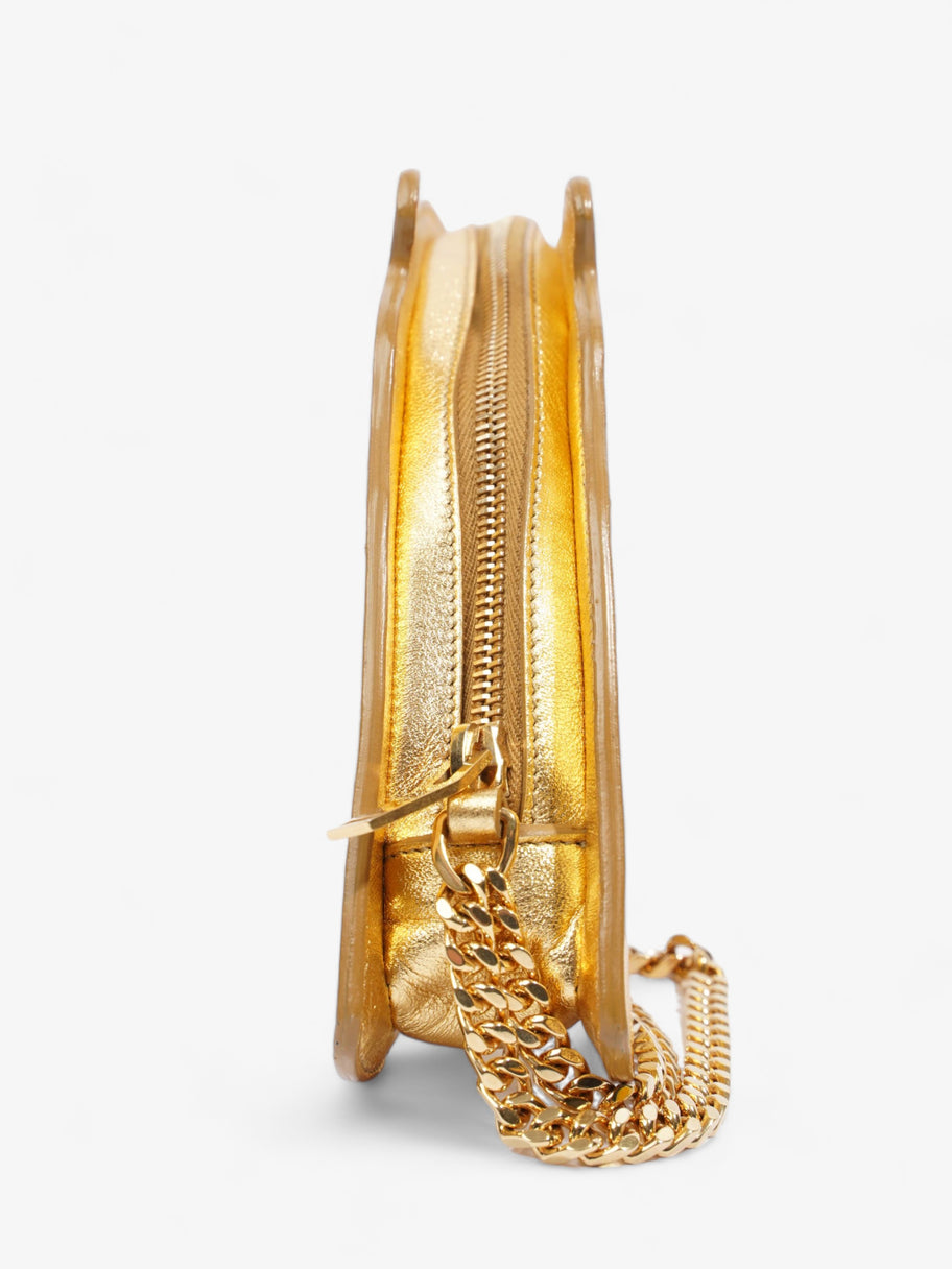 Saint Laurent Pistol Clutch Gold Leather Image 2