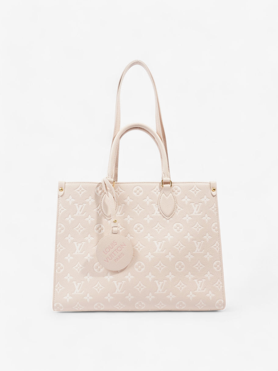 Louis Vuitton OnTheGo Rose Beige  / Monogram Empriente / Yellow Empreinte Leather MM Image 1