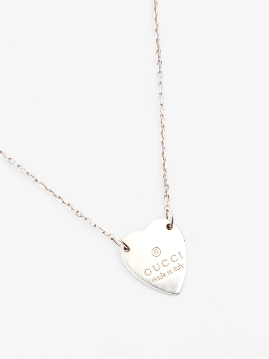 Gucci Heart Pendant Necklace Silver Silver Sterling Image 2