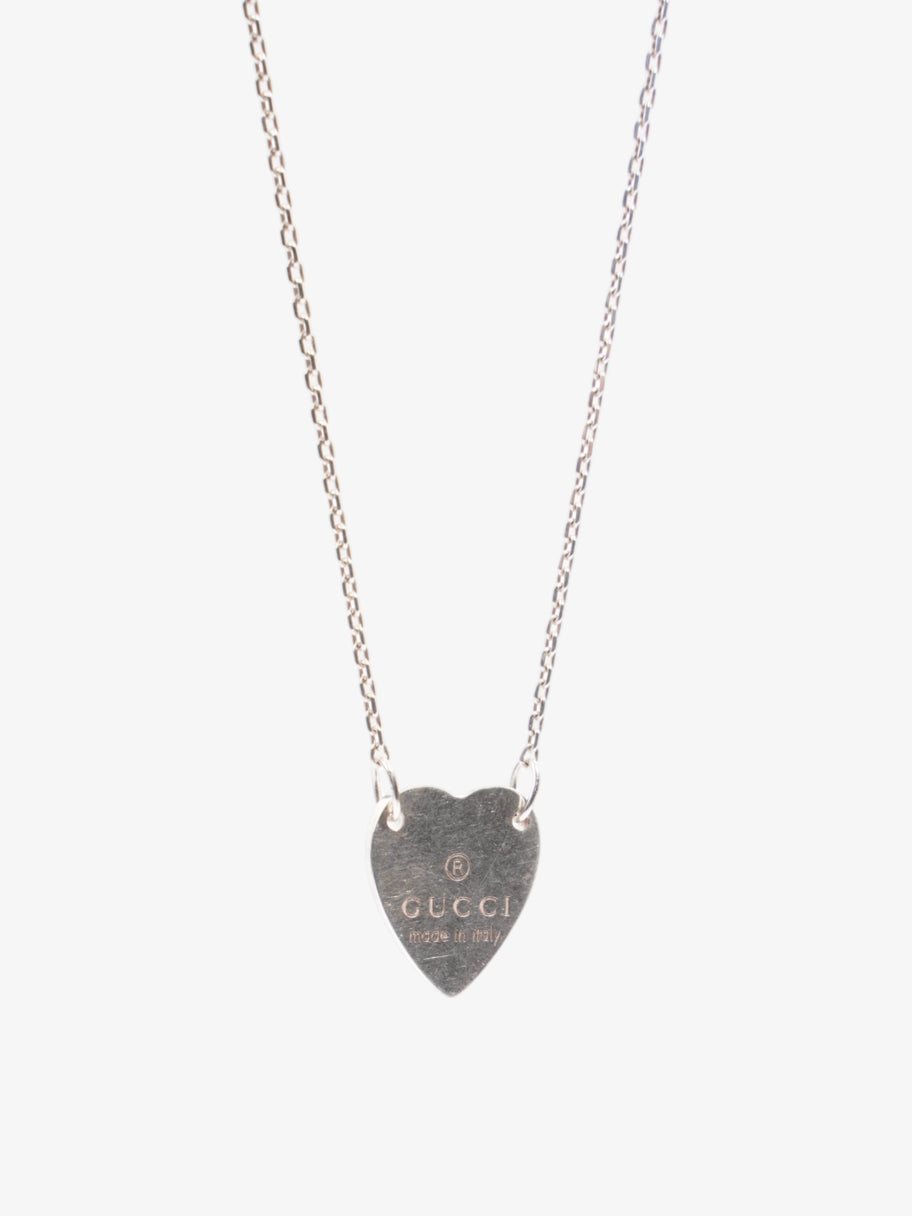 Gucci Heart Pendant Necklace Silver Silver Sterling Image 4