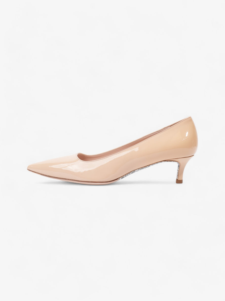 Miu Miu Pointed Kitten Heel 50mm Beige Patent Leather EU 36.5 UK 3.5 Image 5