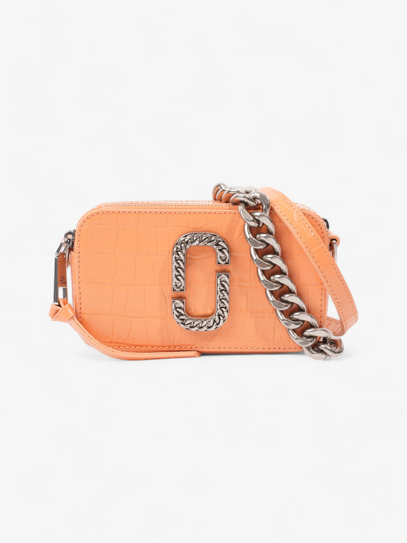  Marc Jacobs The Snapshot Bag Orange Embossed Leather